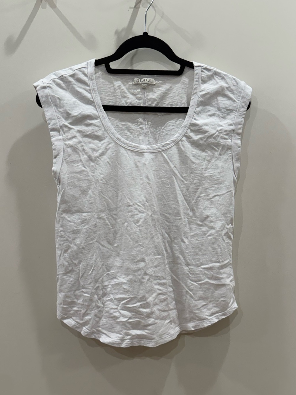 Z Supply White Scoop Neck Tank Top